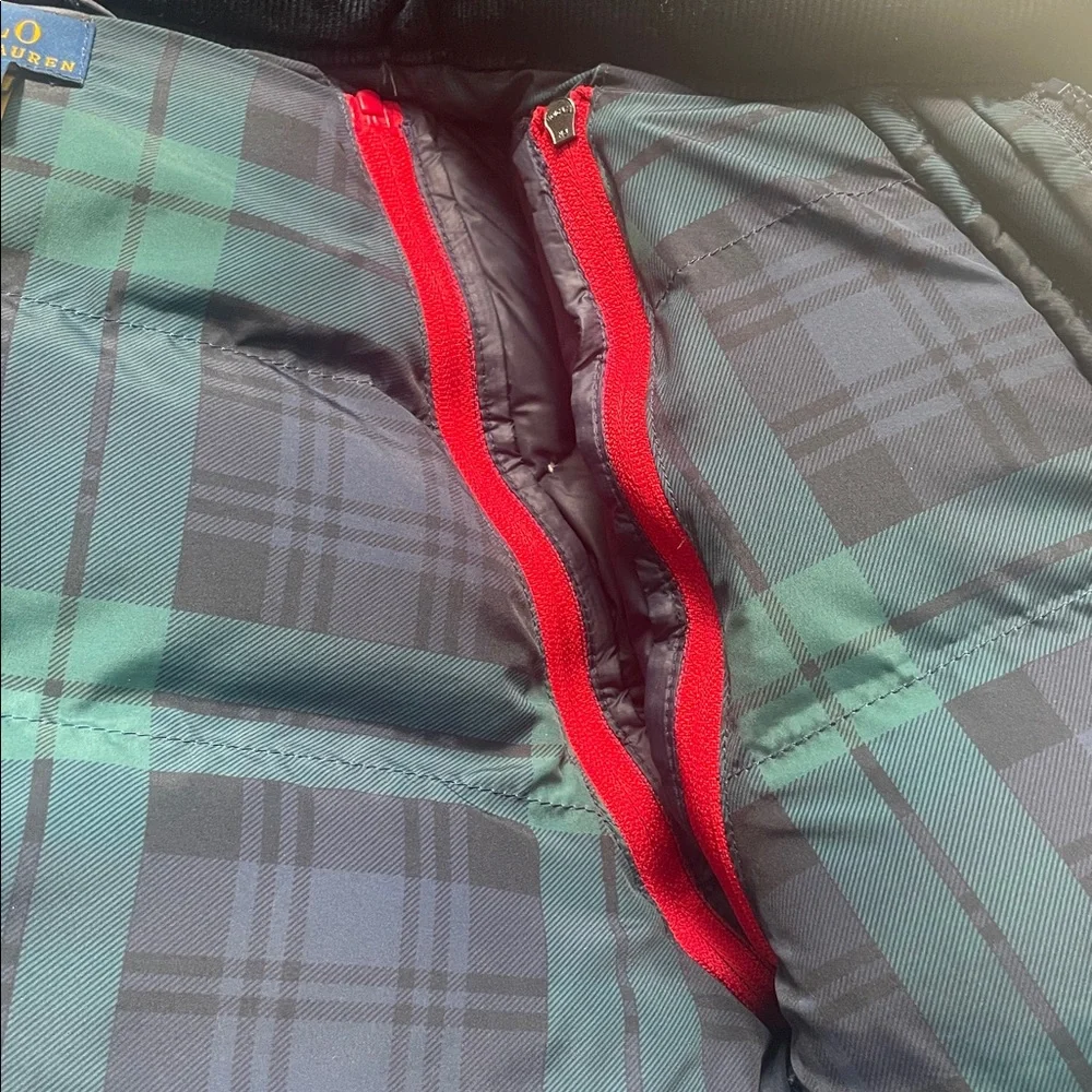 Ralph Lauren Navy Puffer Jacket with Red Logo